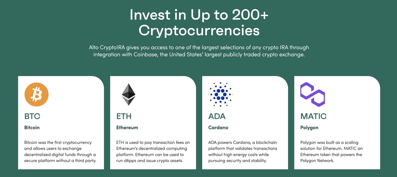 Alto CryptoIRA overview