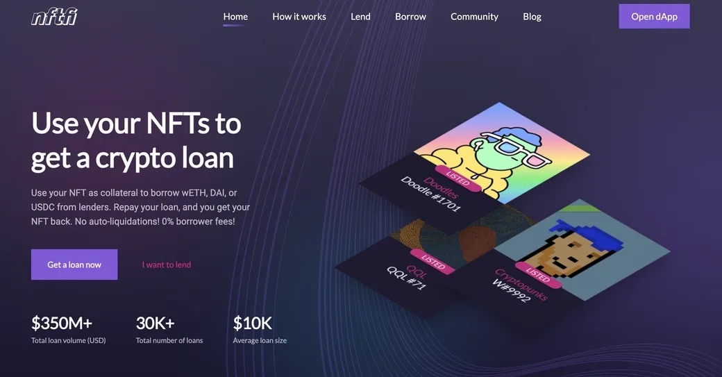 nftfi for borrowing against nfts