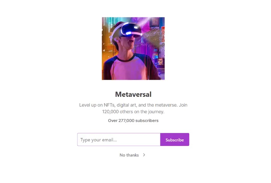Metaversal newsletter