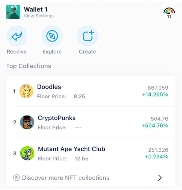 Crypto.com DeFi Wallet NFTs