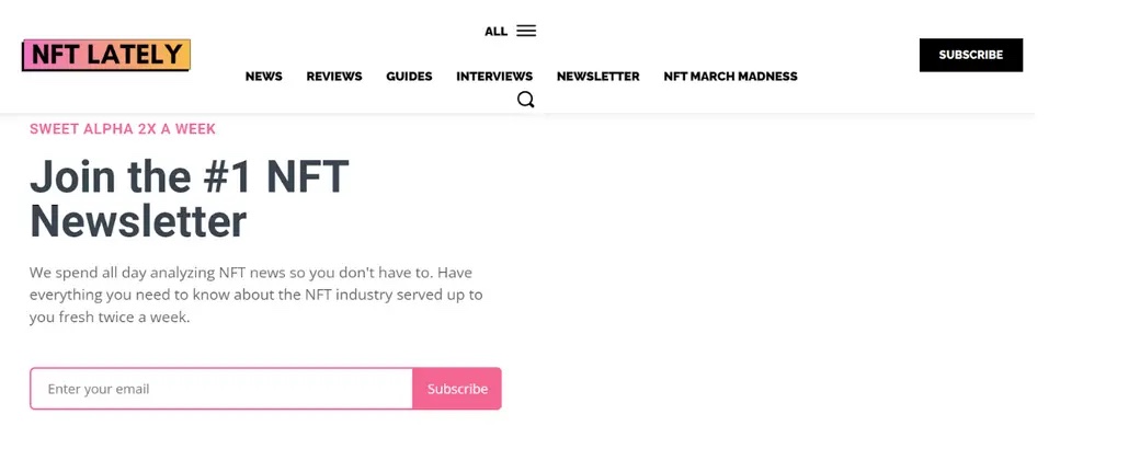 NFT Lately Newsletter