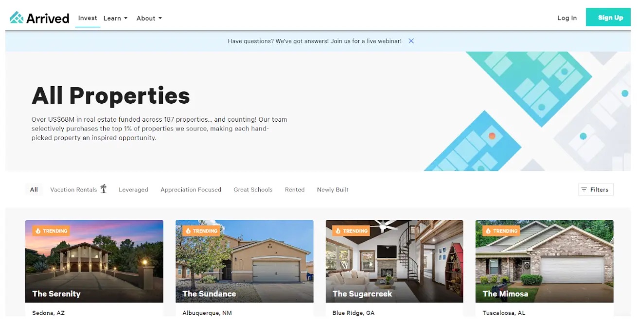 Arrived tokenized real estate