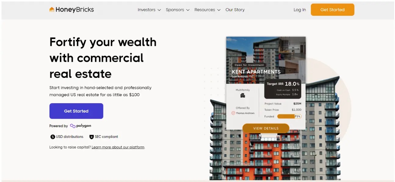 HoneyBricks tokenized real estate investing