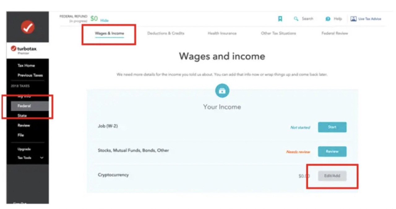 TurboTax integrations on ZenLedger