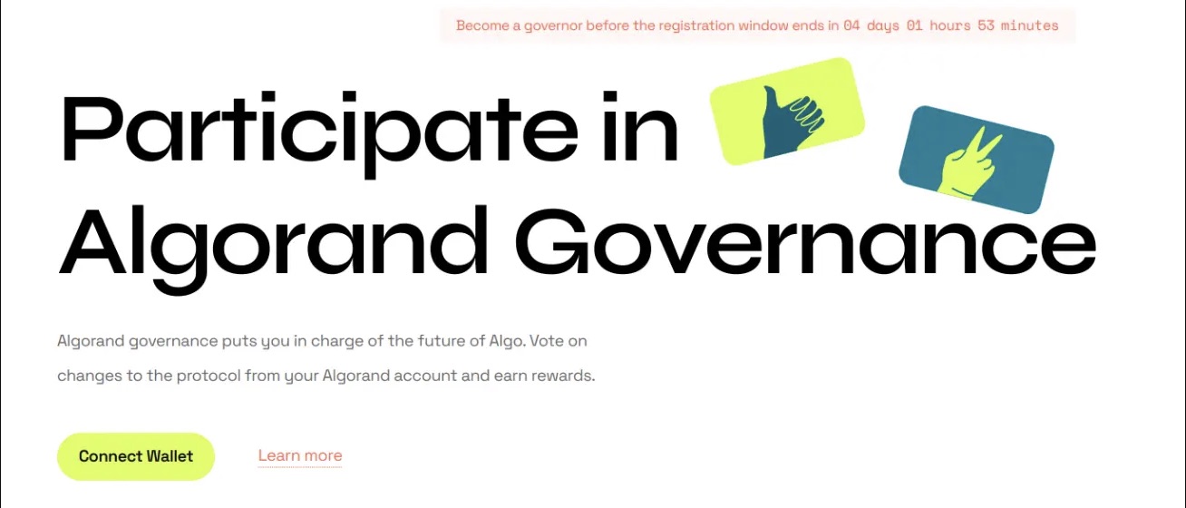 Algorand staking governance