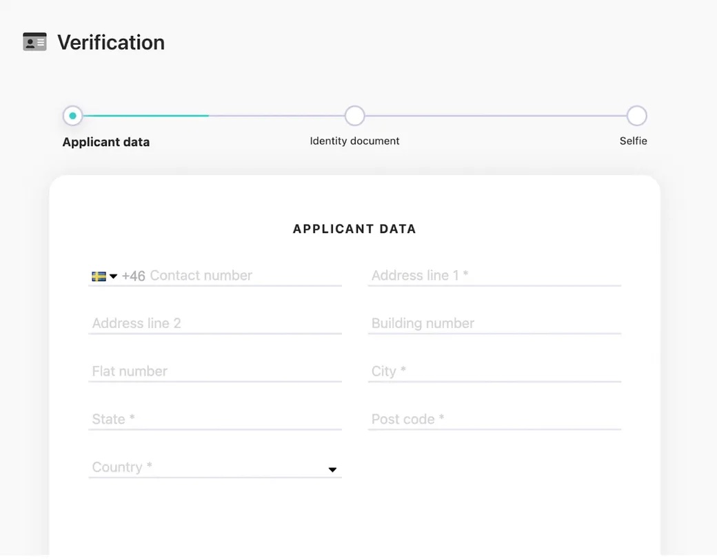 Verification process on CoinLoan