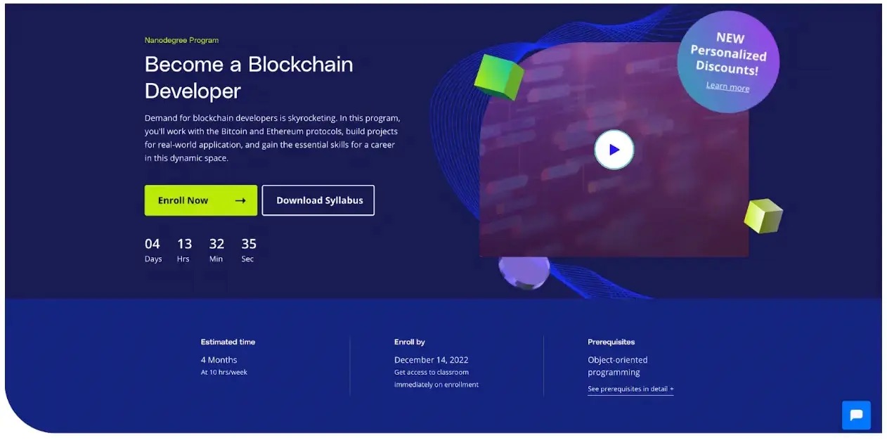 Become a Blockchain Developer Udacity Course