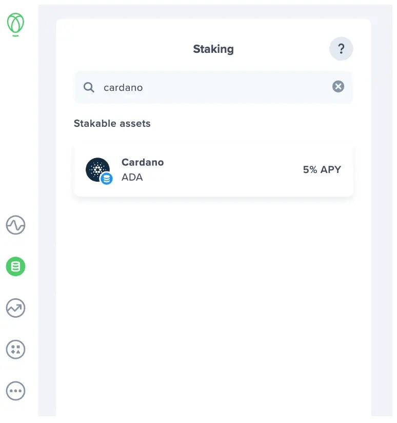 Cardano staking uphold earn tab