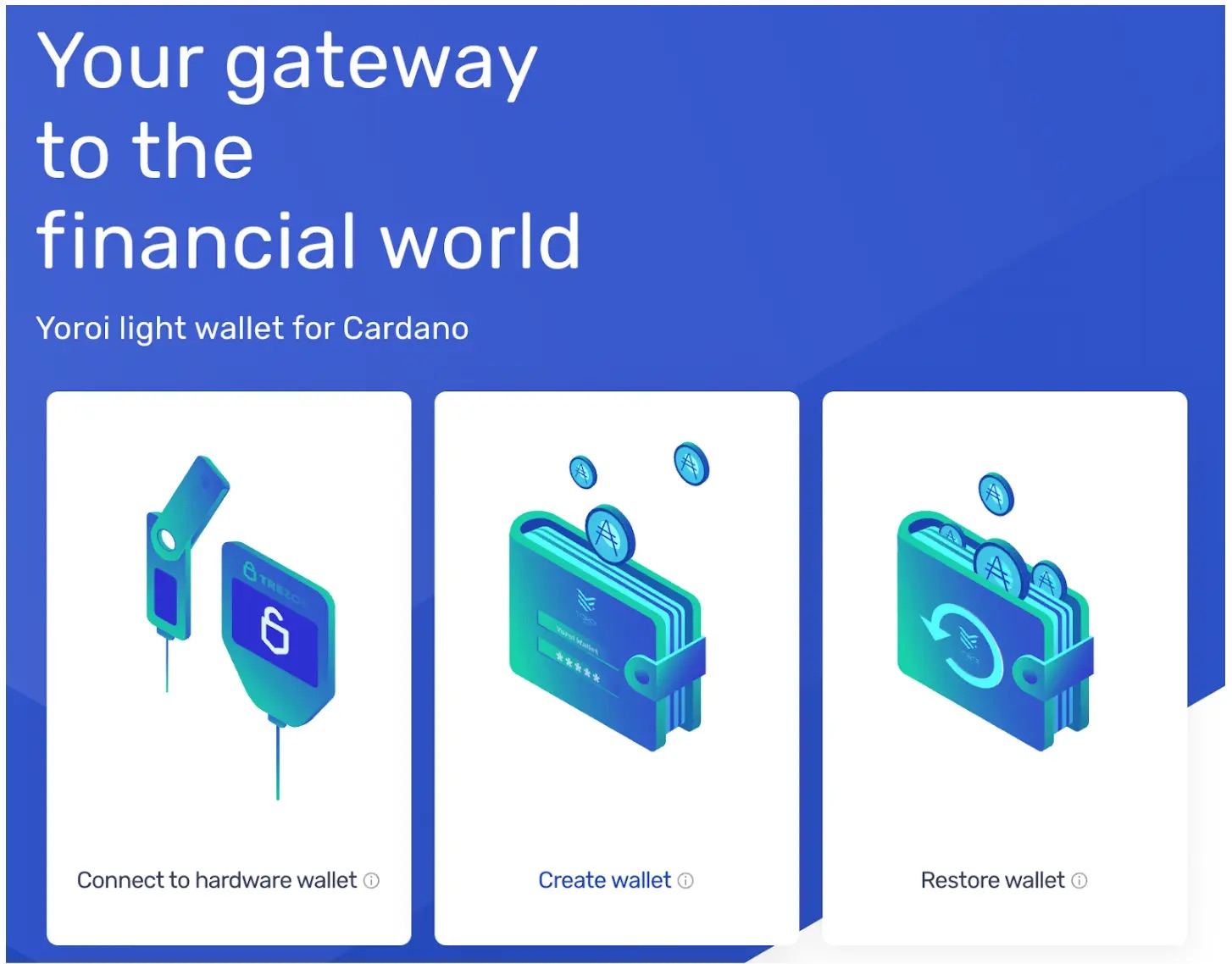 Yoroi wallet create wallet