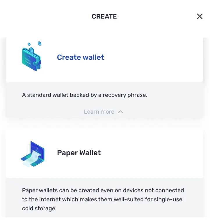 Yoroi wallet create standard wallet
