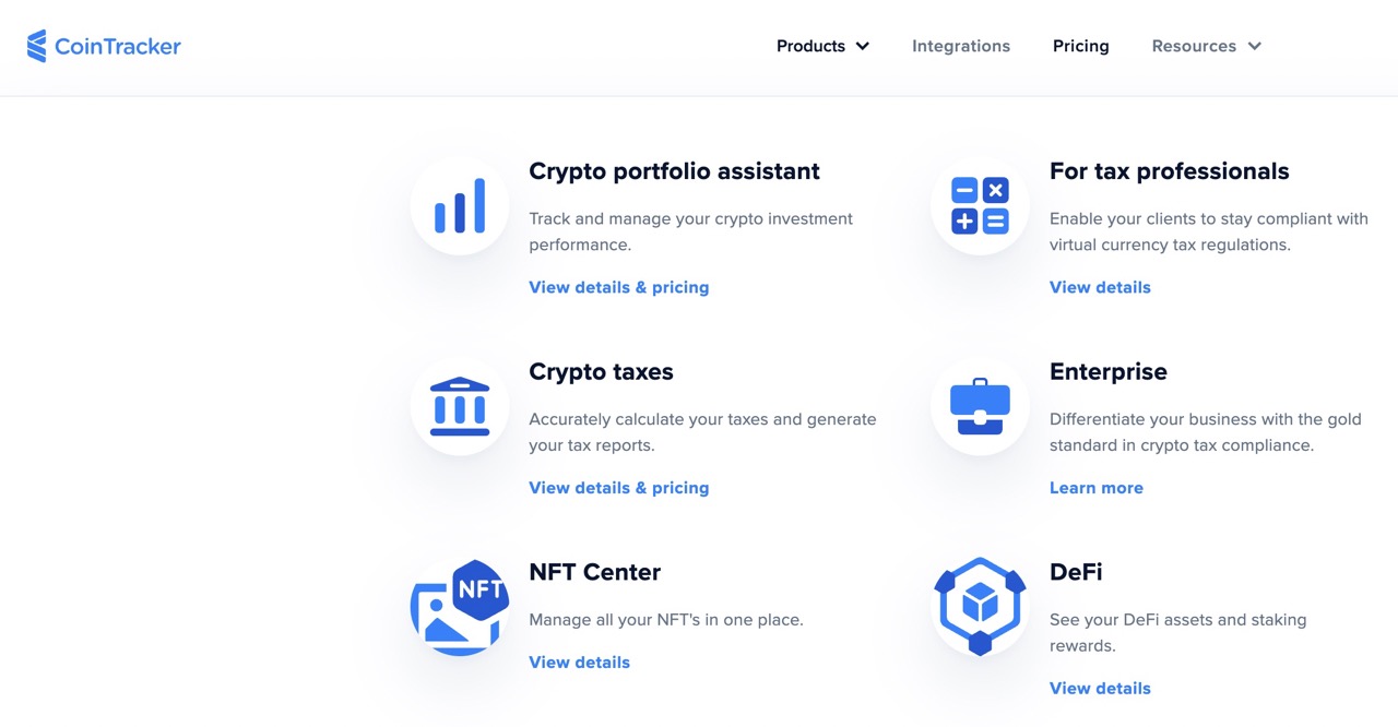 CoinTracker website image