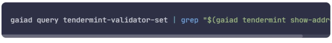 query tendermint-validator-set command