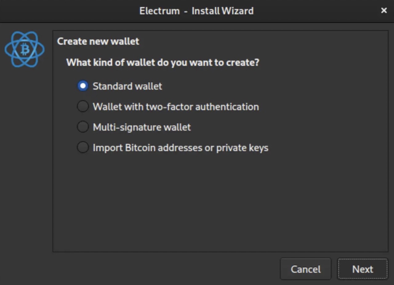 Set up your wallet on Electrum