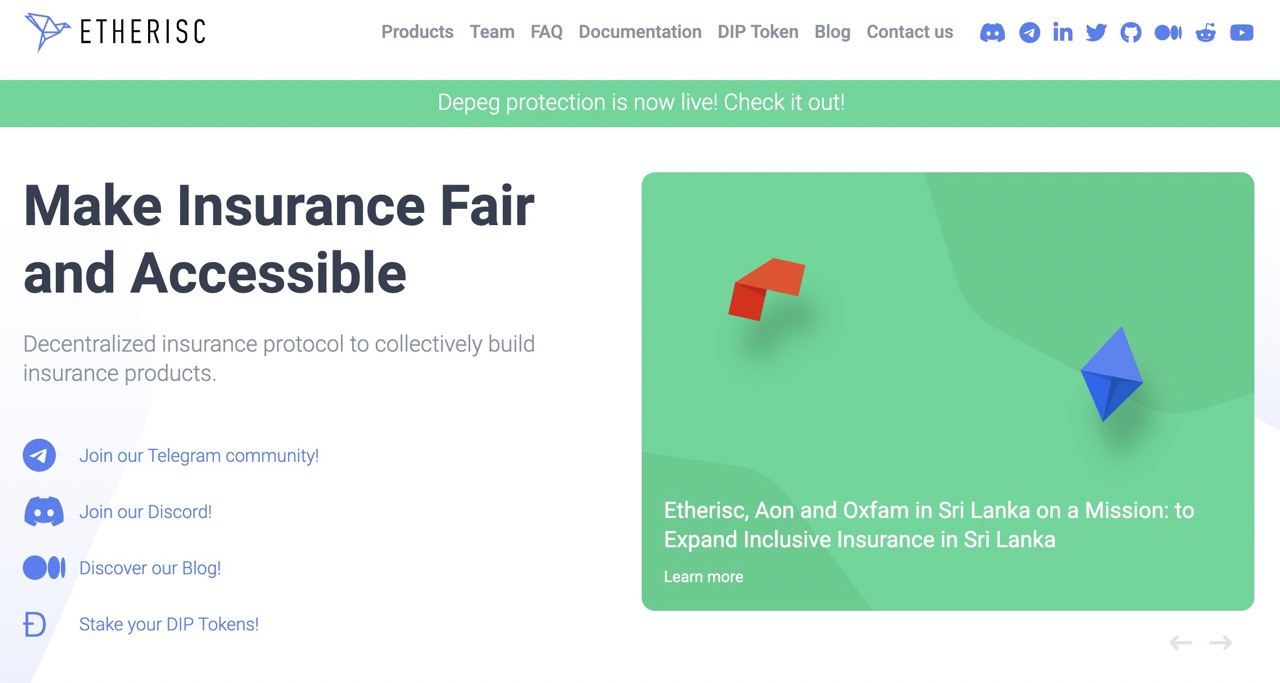 Etherisc DeFi Insurance