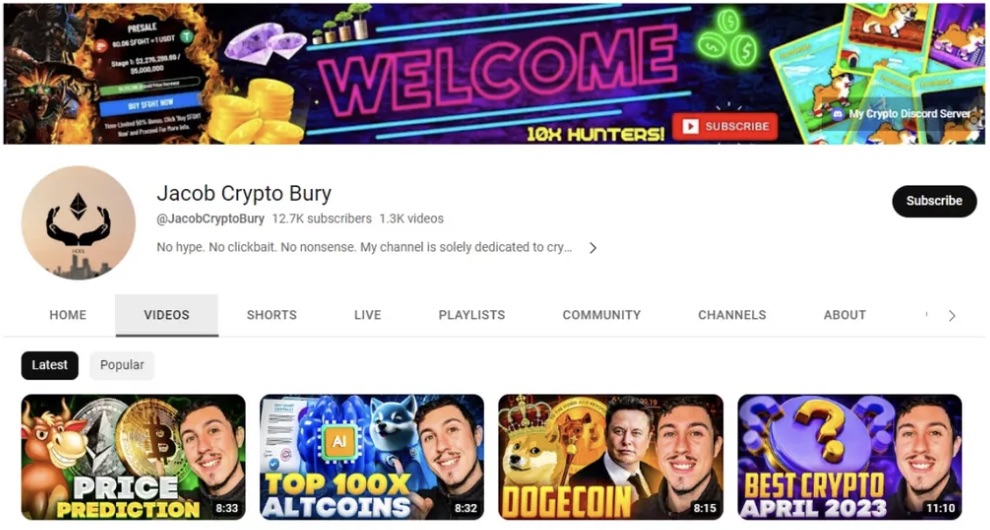 Jacob Crypto Bury YouTube