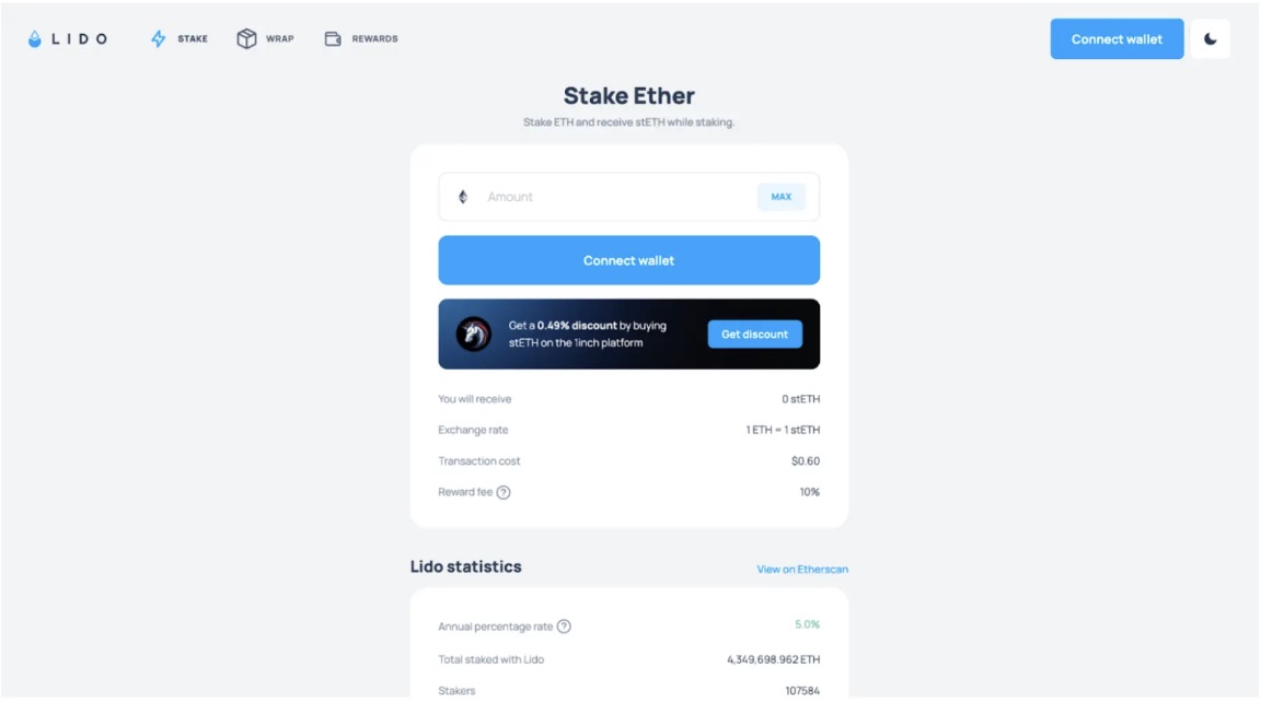 How to use liquid staking with Lido