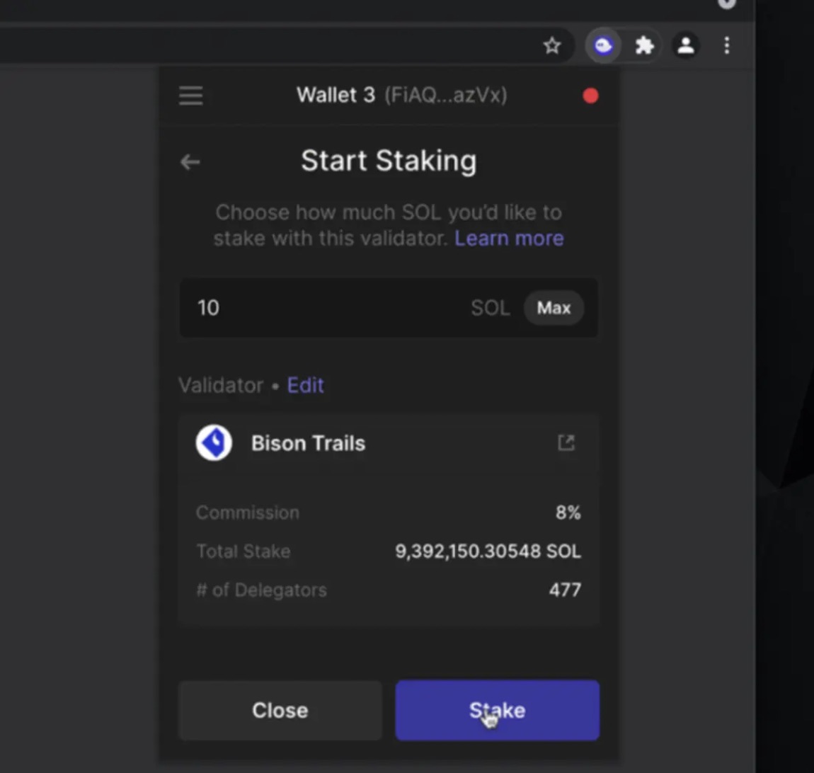 How to stake with Phantom