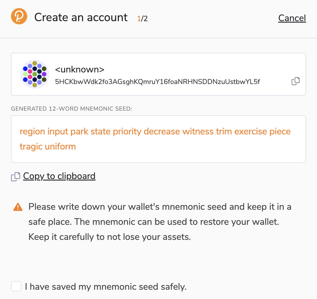 How to stake DOT - Chrome extension