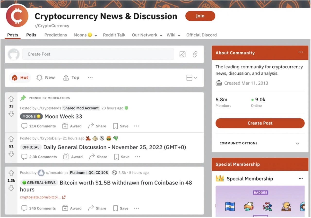 r/CryptoCurrency subreddit