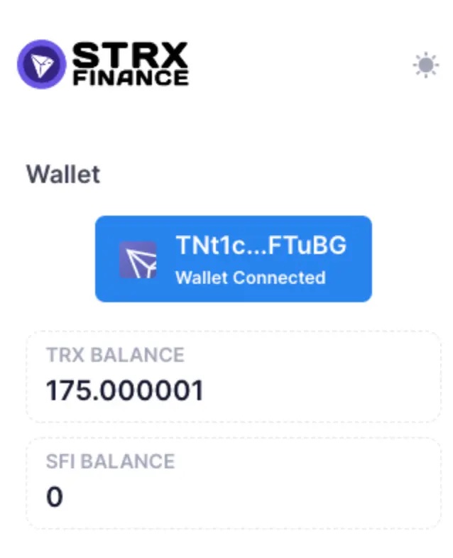 Tron liquid staking TRX balance