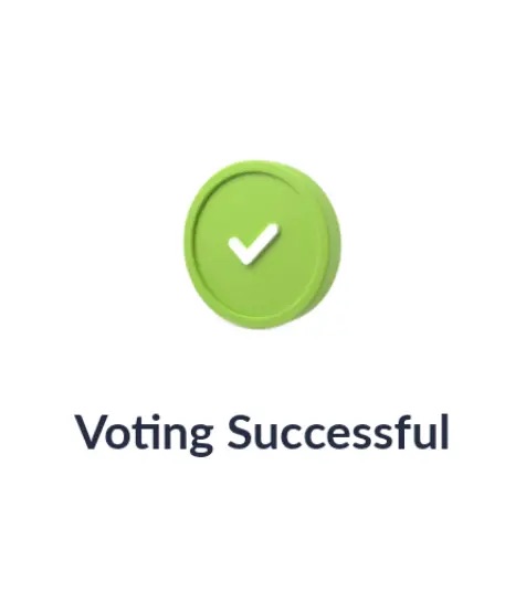 Tron staking voting success