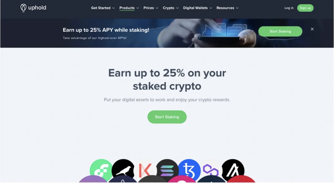 how to stake with Uphold