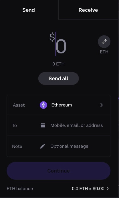 transferring crypto into a self-custody wallet