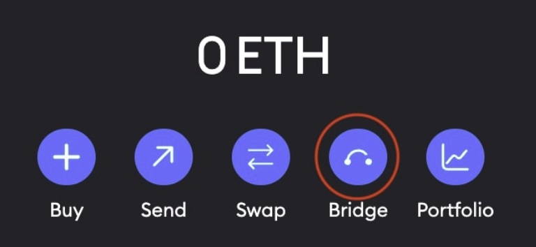 Bridge directly from Metamask Portfolio