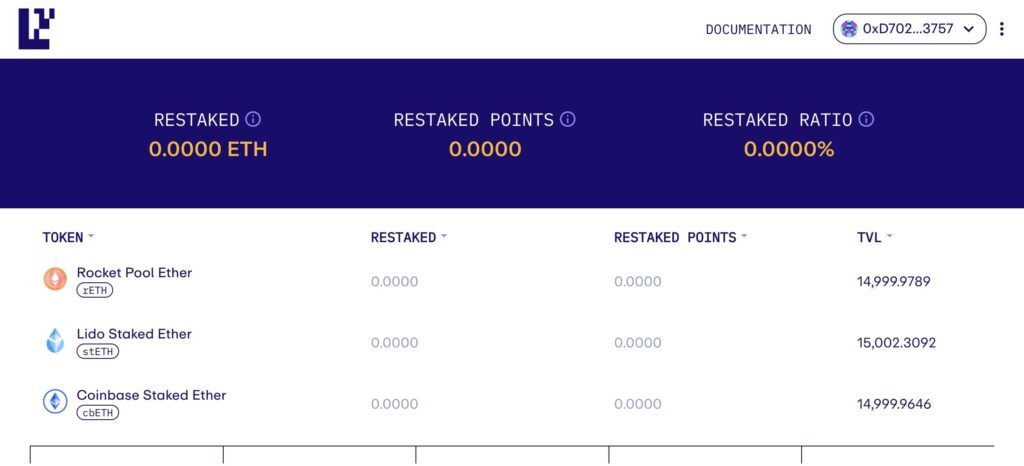restaking with EigenLayer