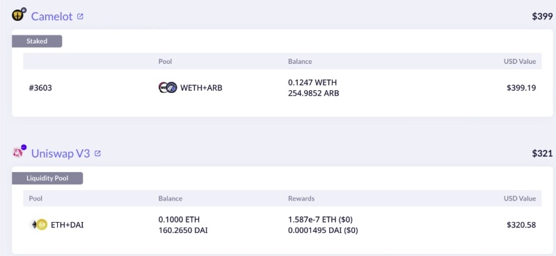 DeBank portfolio tracker