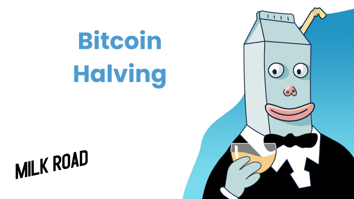 Bitcoin Halving Milk Man