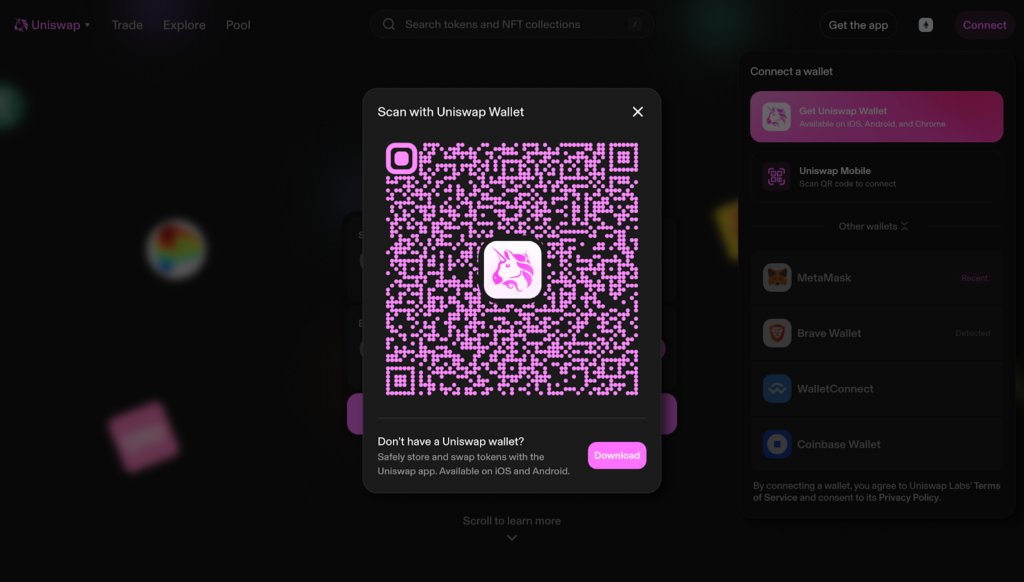 Scan with your wallet
