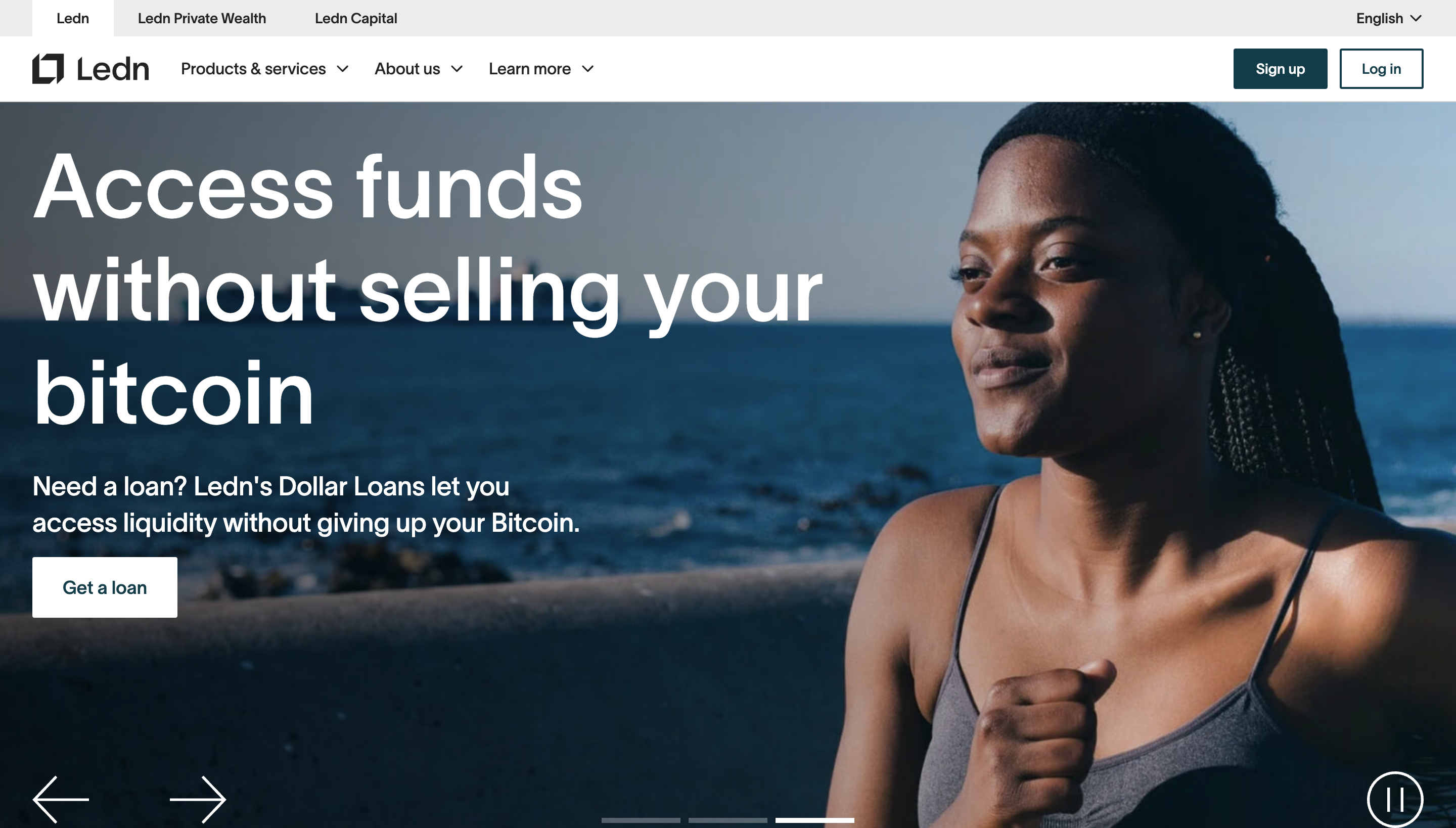 Ledn official website home page