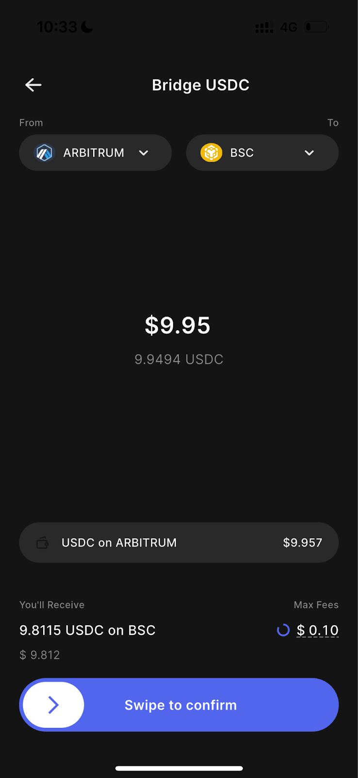 one-step bridging on okto wallet