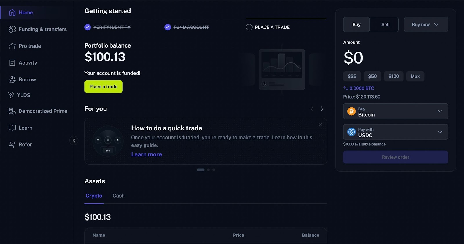 the figure markets home page on desktop